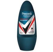 Дезодорант Антиперспирант РЕКСОНА Men  Ролл 50мл Невид. на черном и белом