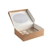 Короб под маффины ОСК/OSQ ECO MUF 12шт окно 330х250х100 (100шт)