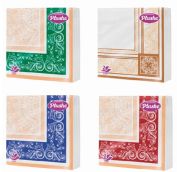 Салфетка Бум33 Plushe Premium DECOR, 2сл, 20л, белый (Ассорти) 30шт/уп
