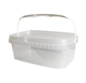 Ведро/крышка  2,2л прозрачная прямоугольное /250*158*91/ Спектр Пласт (90шт)
