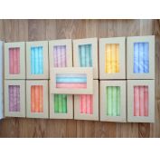 Свеча мраморная ручной работы (4шт/кор) 120гр