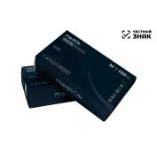 Перчатки нитриловые неопудр.смотр. MEDIOK M /10х100шт/ (10) черные плотные 4,0гр (CARBON) ЧЕСТНЫЙ ЗН