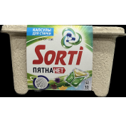 Порошок стир. SORTI Авт. капсулы 10шт Пятна нет (4 в уп)