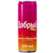 0,33л газ. нап. Добрый Манго-Маракуйя ж/б  12шт*уп