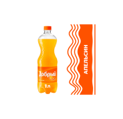 1,0л газ. нап. ДОбрый Апельсин Вит С пэт 12*уп