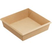 Контейнер картонный 950мл/b Крафт 1ЕА /165х165х45мм/ (50шт/300шт*кор) АРТ.OCbot950/b