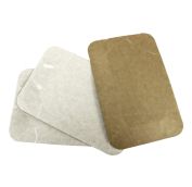 Тарелка картонная 13х20  прямоуг. лам. крафт (Тлам крафт) (1000шт)