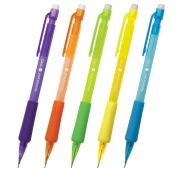 Карандаш механический STAFF, корпус тонированный ассорти, резиновый грип, ластик, 0,7 мм