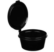 Соусница 50мл ЧЕРНАЯ /60*48/ с верхним закрытием крышки 80шт*уп ВЗЛП (1200шт) АРТ.1244Ч