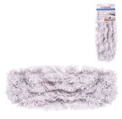 Насадка МОП плоская для швабры/держателя 40см, карманы (ТИП К), хлопок (ворс 4,5см), LAIMA