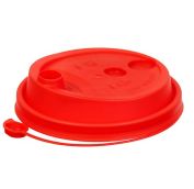 Крышка для стак. Покров д.90мм (0,300-0,500л) с закрыв. носиком красная (20уп х50шт)  (1000шт) АРТ.3