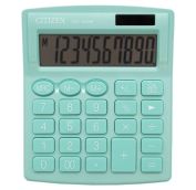 Калькулятор настольный Citizen SDC-810NR-GN, 10 разрядов, двойное питание, 102*124*25мм, бирюзовый