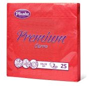 Салфетка Бум33 Plushe premium carre intensive, 2сл, 25л, интенс, рамочное, (Красн инт)