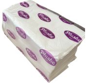 Полотенце Бумажное листовое Plushe Prof V250, V-сложение, 1сл, 250л, 26гр/м2, 16 в коробе. АРТ.18484