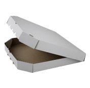 Короб под пиццу  цельный гофрокартон 330х330 белый / 50шт