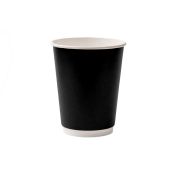 Бум стакан Виридо 0,350л диам 90мм ГН Черный 2-х слойн.  /16уп * 25шт/ (400шт)
