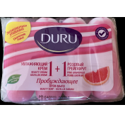 Мыло твердое DURU 1+1 4*80гр Розовый Грейпфрут
