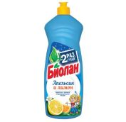Средство д/посуды БИОЛАН 900мл АПЕЛЬСИН И ЛИМОН, *12