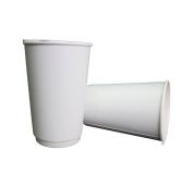 Бум стакан Виридо 0,400л диам 90мм ГН Белый 2-х слойн.  /16уп * 15шт/ (240шт)