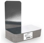 Крышка для алюмин. формы прямоуг. 865 мл 212х108мм 100 шт (600) картонно-алюмин. АРТ.402-713