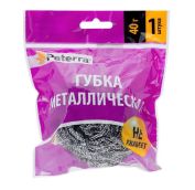 Губка д/посуды металл. ПАТЕРРА 40гр Спираль оцинкованная (100шт) не ржавеет АРТ.406-147
