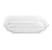 Контейнер прямоуг. низкий 0,500л  Юпласт 186*132*35 /5уп*100шт/ (500шт)