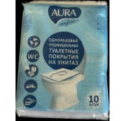 Покрытия на унитаз AURA одноразовые №10