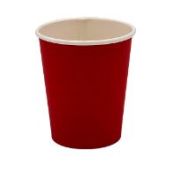 Бум стакан Л-ПАК 0,250л диам 80мм ГН Красный  (1000шт/кор)