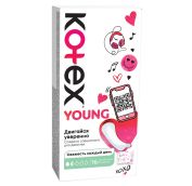 Прокладки КОТЕКС YOUNG Экстра тонкие для девочек, 16шт