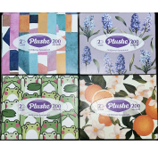 Салфетка Бум Plushe Mini, 200л, 2сл, V-сложение, 36 в кор (Ассорти) АРТ 86163