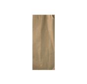 Пакет бумажный пищ. 220х90х40 жиростойкий бурый крафт (2500) Альянс Сервис