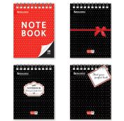 Блокнот МАЛЫЙ ФОРМАТ (108х146 мм) А6, 48 л., гребень, мелованная картонная обложка, клетка, BRAUBERG