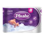 Туал Бумага Plushe Classic 12рул *18м, 2сл, белая, 12в уп (Classic)