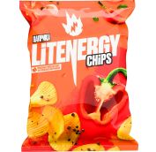Чипсы из сырого картофеля рифленые со вкусом Паприка LIT ENERGY, 120 гр