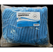 Шапочка-берет Шарлотка нетк (10уп х 100шт) голубая МСП/Ш-1