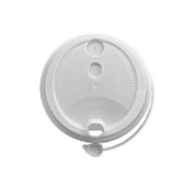 Крышка для стак. Покров д.80мм (0,250/0,330л) с закрыв. носиком белая матовая (20уп х50шт) (1000шт) 