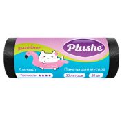 Пакет мусорный 30лит Plushe 30шт, 6мкм, стандарт (25*56) 64 в кор.