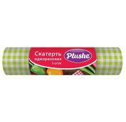 Скатерть 110х180  PLUSHE 25мкм 5шт  клетка (30 в кор)