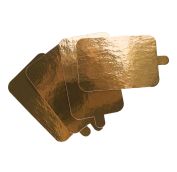 Подложка картонная с держателем 1,5мм 110х60мм золото/жемчуг (50шт)