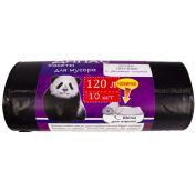 Пакет мусорный 120лит 10шт Дипас 2х сл. 40мкм 70см х 110см (15 рул)