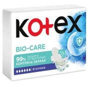 Прокладки КОТЕКС Bio-Care ночные, 6шт