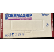 Перчатки латекс. HIGH RISK Дермагрип S / 50шт   голубые